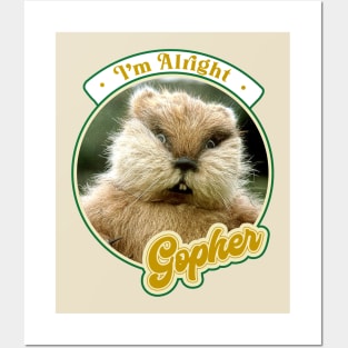 Retro Dancing Gopher Caddyshack Fan Design Posters and Art